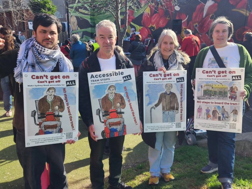 campaigning for accessible tram stops 