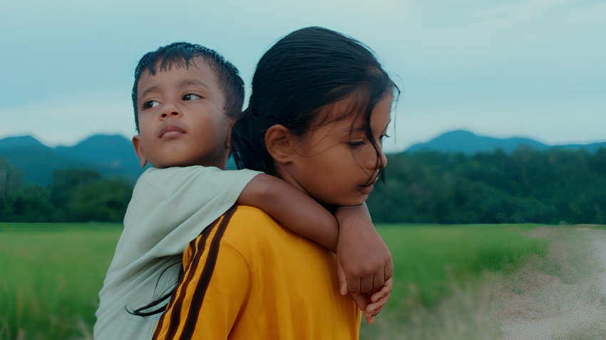 Scene from film Lost Land