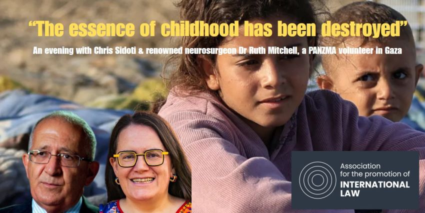 Artwork and image for event "The essence of childhood has been destroyed: An evening with Chris Sidoti and Dr Ruth Mitchell" 6:30pm-9:30pm AEST 03/09/2026 Fraternity Club Ballroom, 11 Bourke Street, Fairy Meadow NSW 2519
