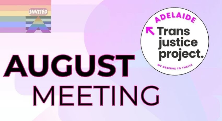 Artwork and image for event "Trans Justice Adelaide organising meeting" 5:30pm-7:30pm 13/08/2026 Working Women’s Centre, L2 81 Flinders St, Tarntanya SA 5000