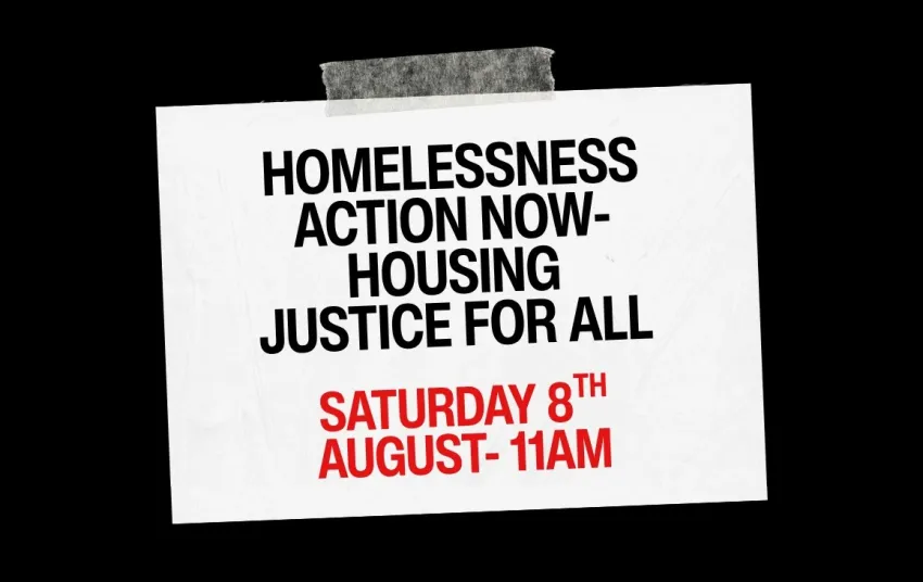 Artwork and image for event "Homelessness Action Now – Housing Justice for All" 11am 08/08/2026 Little Malop St & Moorabool St Geelong VIC 3220