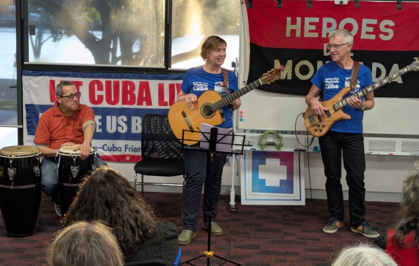 Jumping Fences performs at the July 26 commemoration