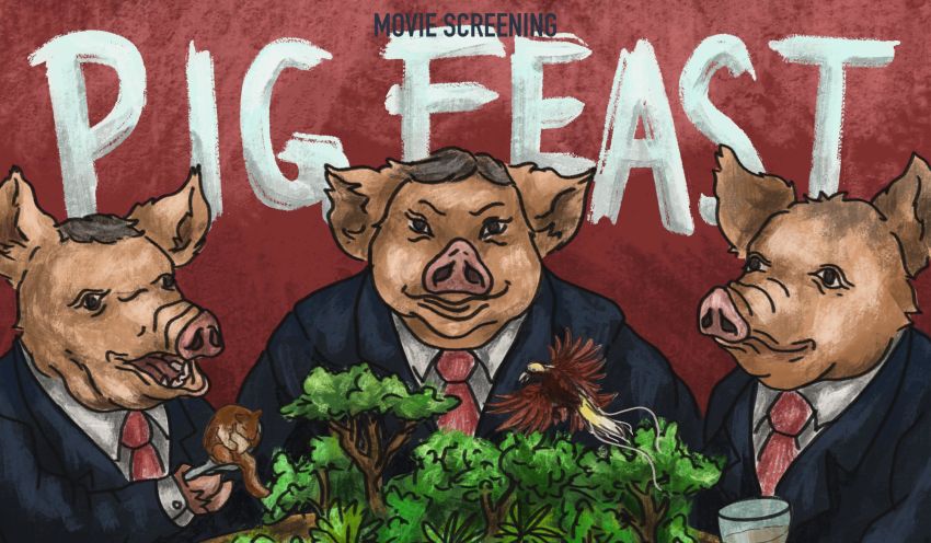 Artwork and image for event "film screening and disucssion: Pesta Babi (Pig Feast)" 3:30pm-7pm 17/08/2026 James Cook University (Building 40, Room 109), 1 James Cook Drive  Bebegu Yumba Campus  Douglas, QLD, 4814