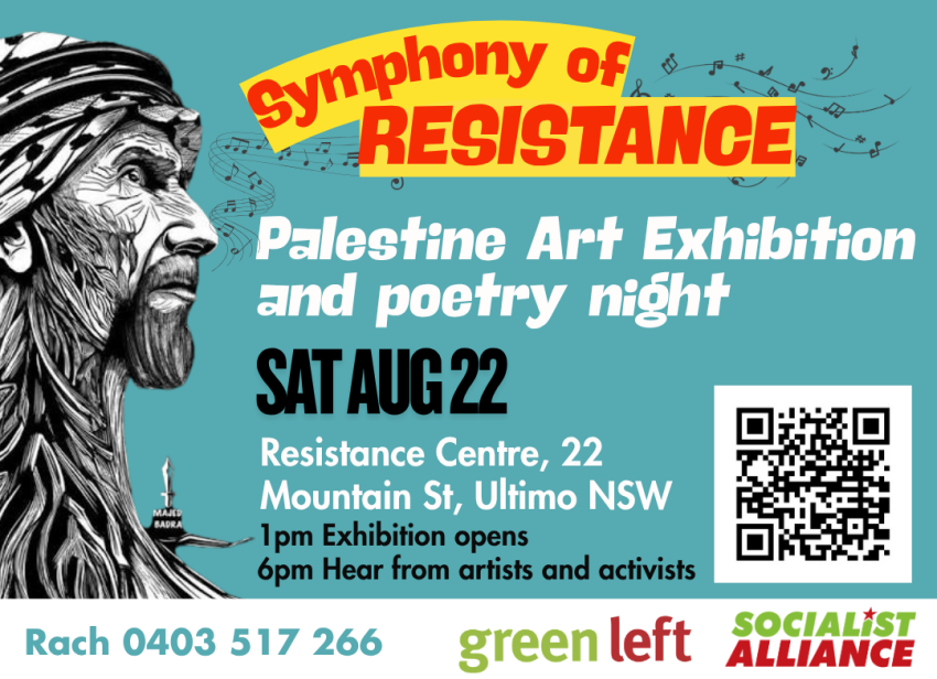 palestine art exhibition and poetry night