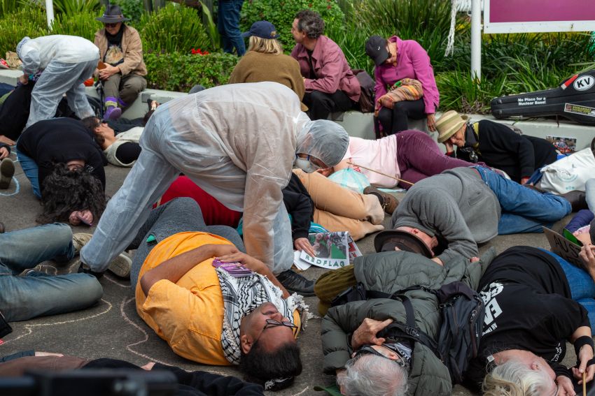 AUKUS die-in