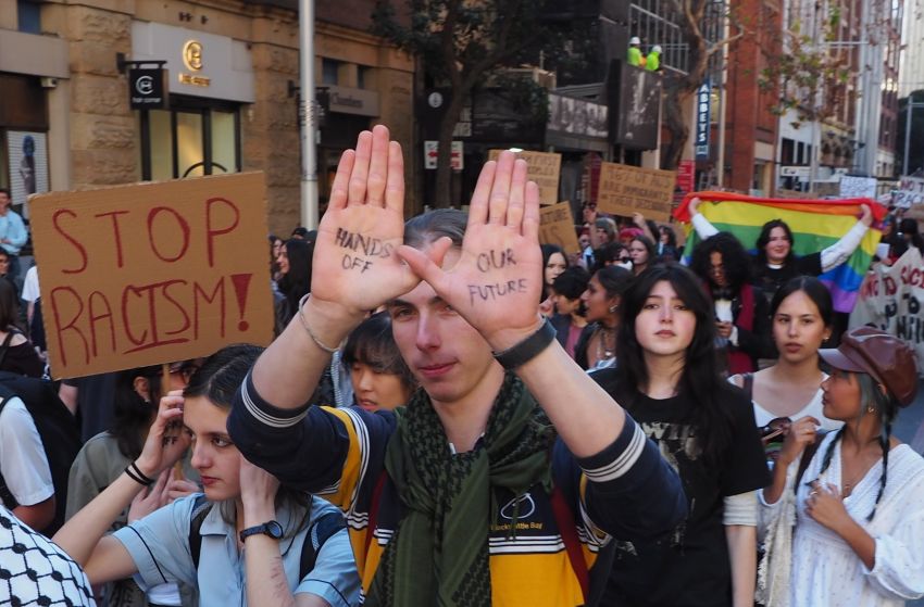 Students strike against Hanson