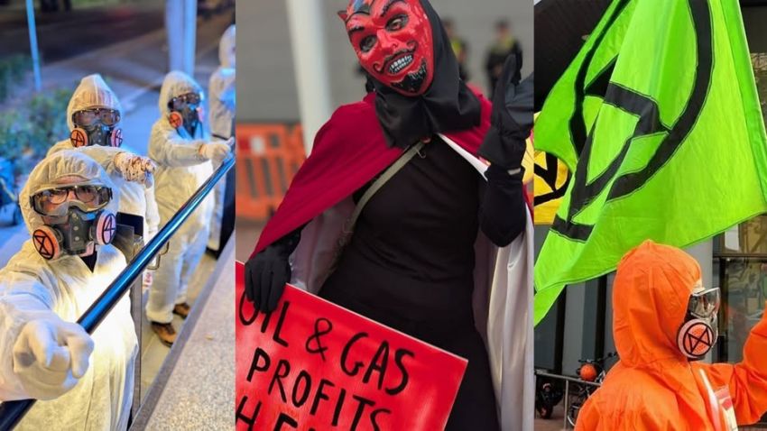 Extinction Rebellion SA actions photo collage