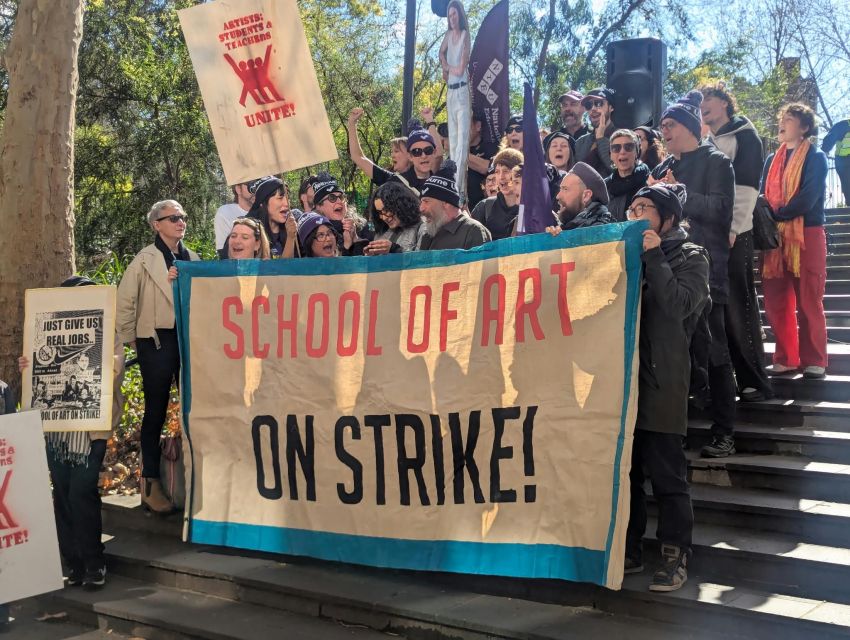 school of art faculty on strike