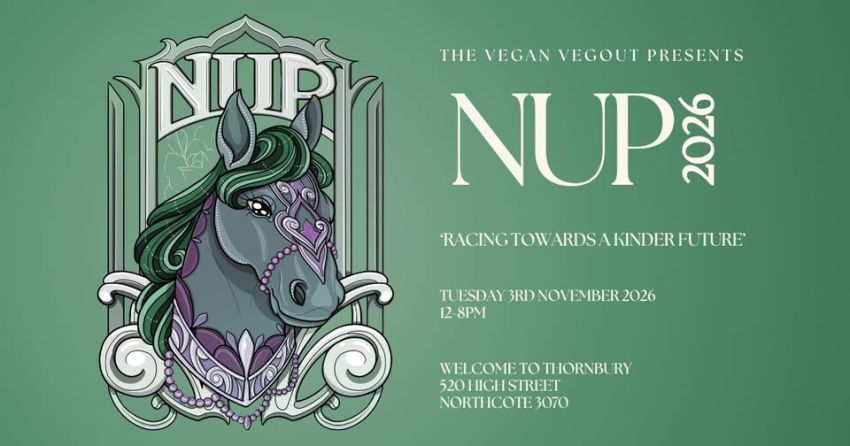 Artwork and image for event "Nup 2026: Racing Towards A Kinder Future" 12pm-8pm 03/11/2026 Welcome to Thornbury, 520 High Street, Northcote VIC 3070