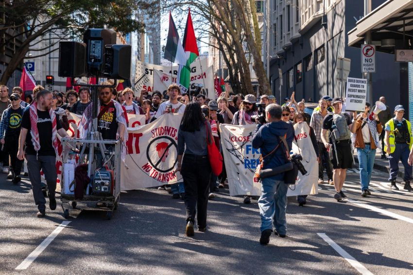 anti racist protesters in sydney