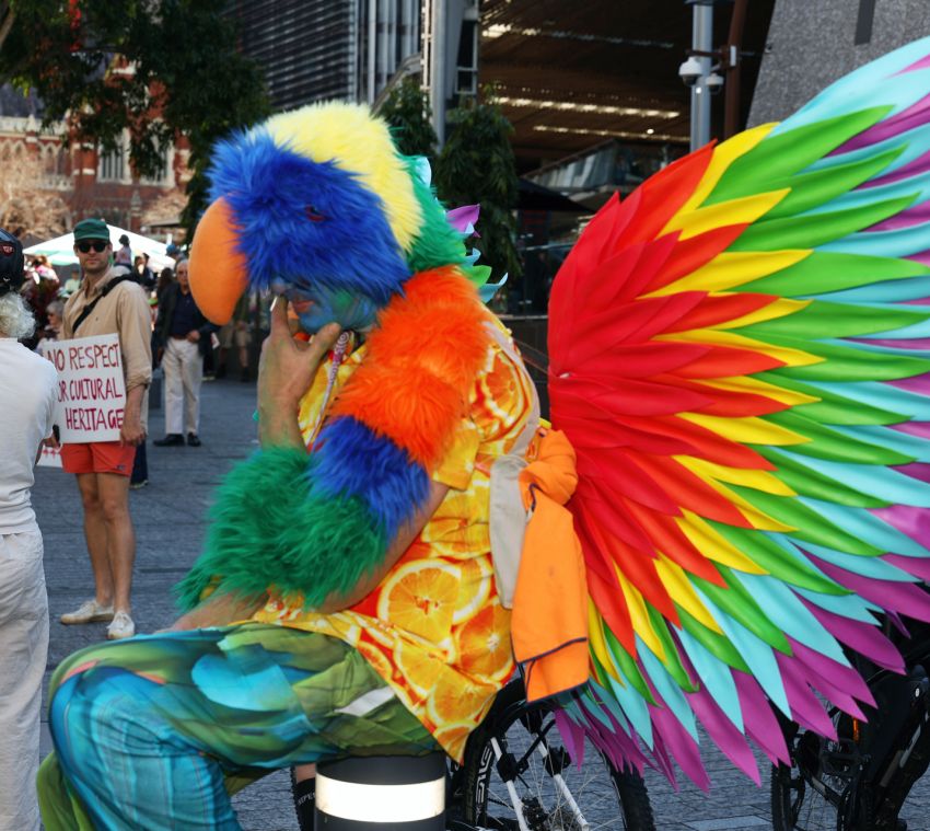A colourful and vibrant rally