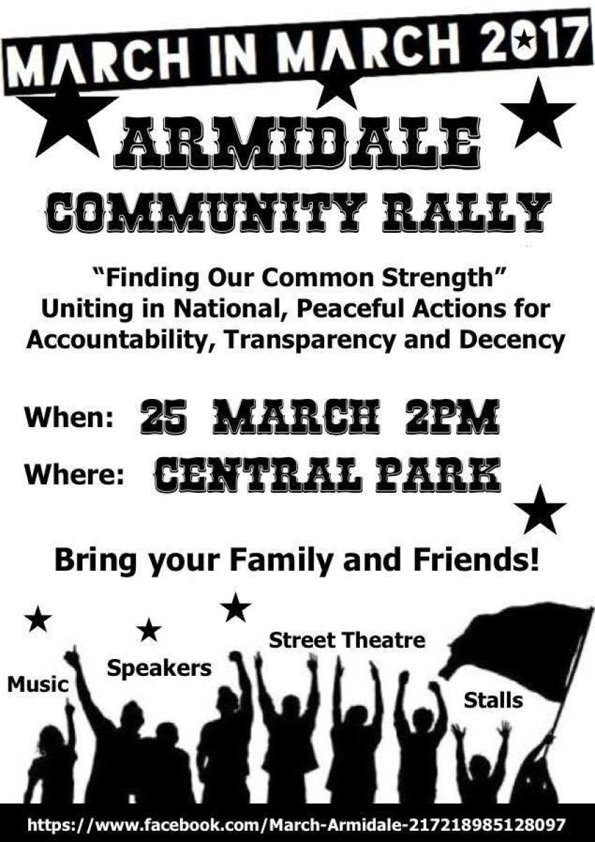 March in March 2017: Armidale Community Rally