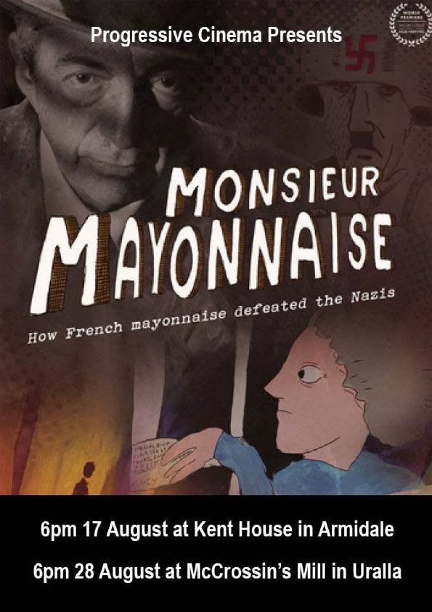 Progressive Cinema's film screening Monieur Mayonnaise flyer