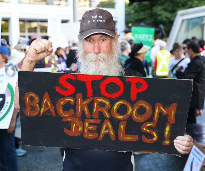 'Stop backroom deals'