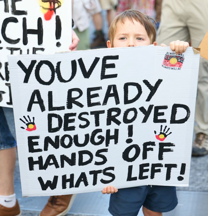 'You've already destroyed enough! Hands off what's left!'
