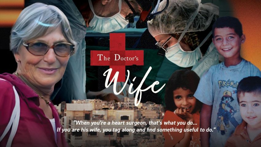 Artwork and promotional image for documentary film The Doctor's Wife