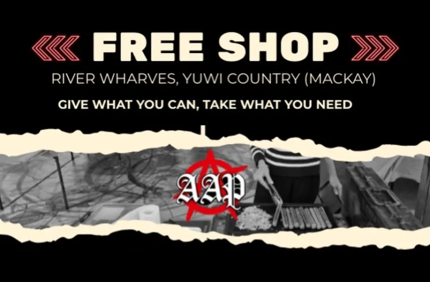 Artwork and main image for event listing "Free Shop" River Wharves, 6 River St, Yuwi Country (Mackay) QLD 4740