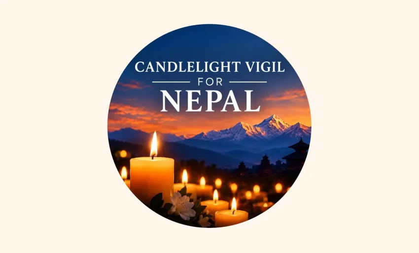 Artwork and image for event "Candlelight Vigil for Nepal" 5:30pm-6:30pm 19/09/2026 Gregory Street Amphotheatre, 58 The Strand, North Ward QLD 4810