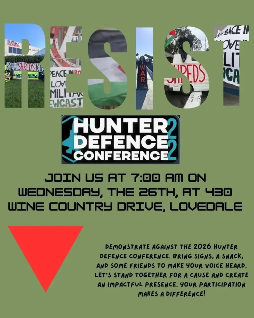 Artwork and image for event "Resist Hunter Defence Conference 2026" 7am 26/08/2026 430 Wine Country Dr Lovedale NSW 2325