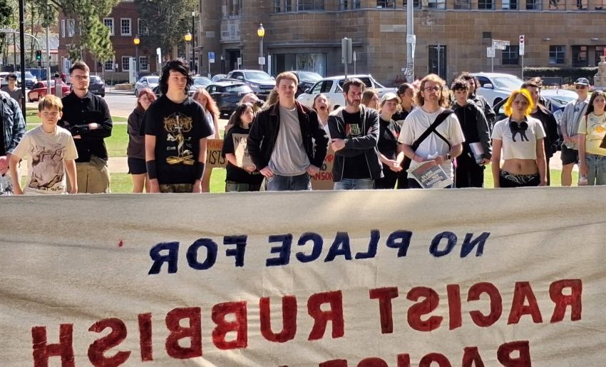 newcastle protest against hanson
