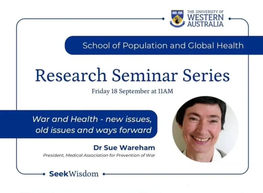 Artwork and image for event "Seminar:   War and Health – new issues, old issues and ways forward"