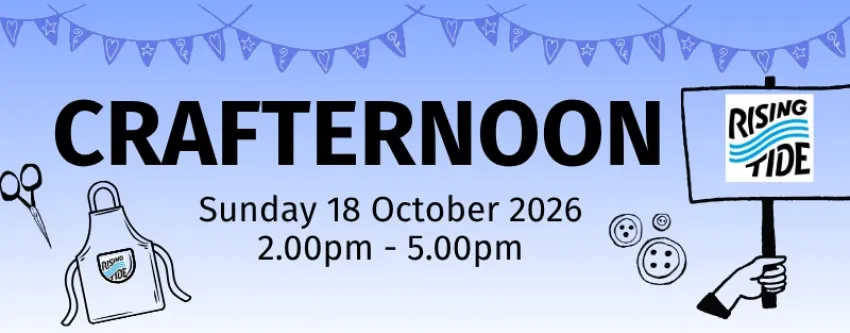 Artwork and image for event "Rising Tide Crafternoon" 1pm-5pm 18/10/2026 Goodwood SA