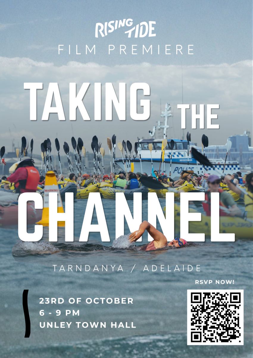 Artwork and image for event "Film Premiere: Taking The Channel – Canberra" 5:30pm-7pm 11/10/2026 Unley Town Hall, 181 Unley Rd, Adelaide SA 5061