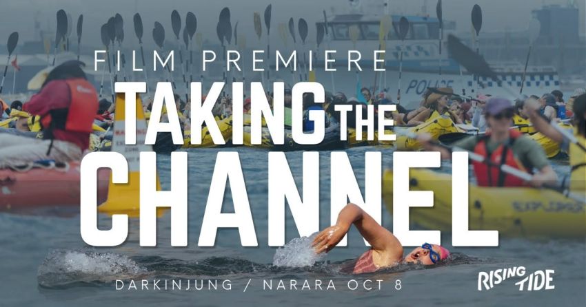 Artwork and image for event "Film Premiere: Taking The Channel – Darkinjung / Narara" 6:30pm 08/10/2026 Village Hall, Narara Eco village, 33 Gugandi Rd, Narara, NSW 2250