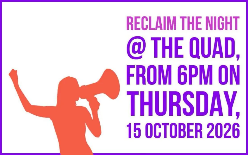 Artwork and image for event "Reclaim the Night Northern Rivers 2026" 6pm 15/10/2026 The Quad, 110 Magellan St, Lismore NSW 2480