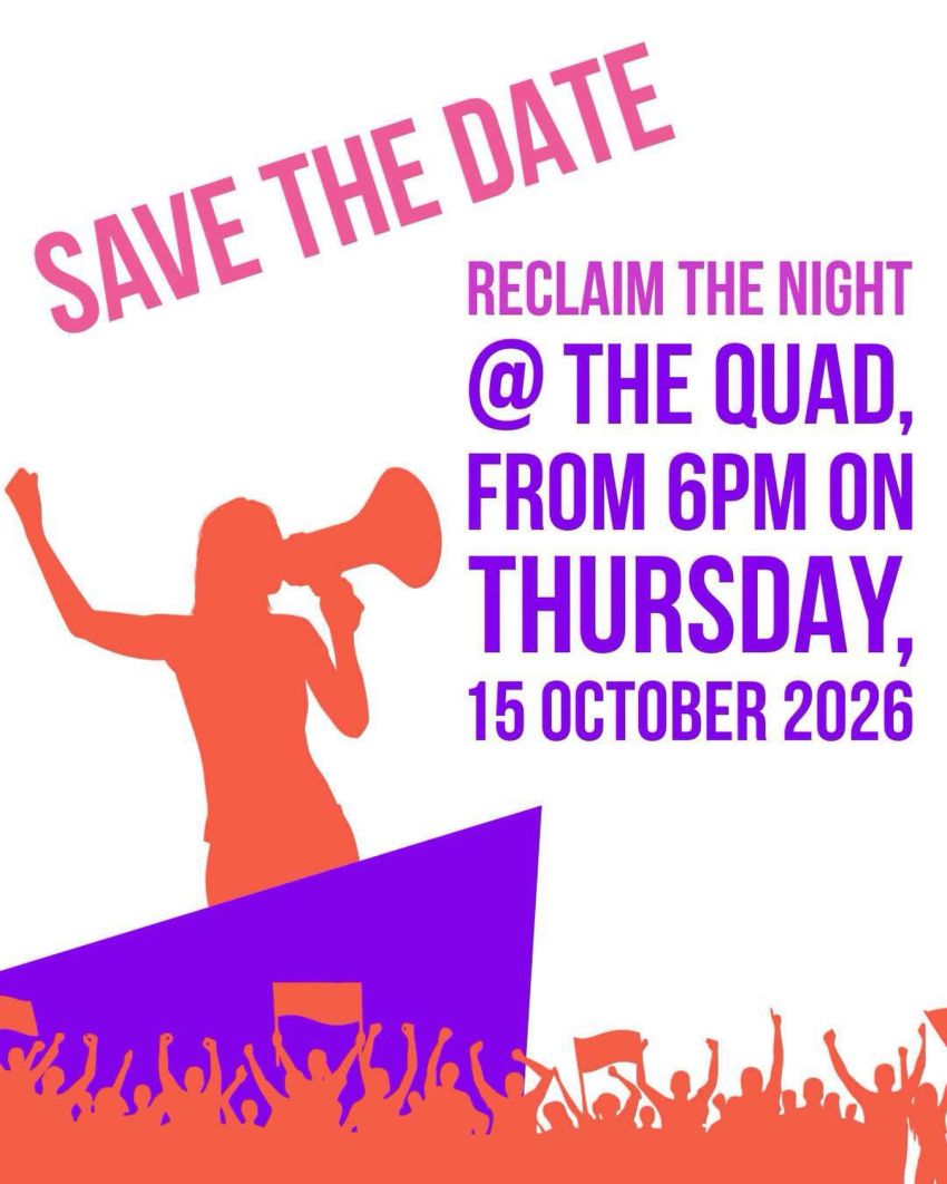 Artwork and image for event "Reclaim the Night Northern Rivers 2026" 6pm 15/10/2026 The Quad, 110 Magellan St, Lismore NSW 2480