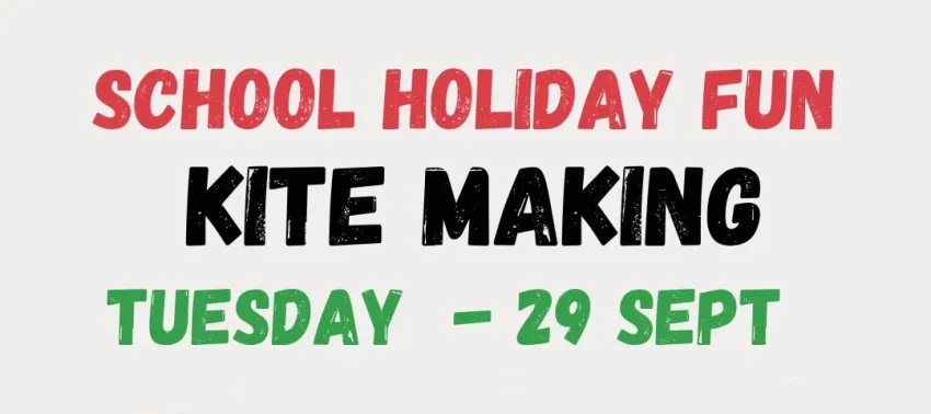 Artwork and image for event "School Holiday Fun Kite Making" 1:30pm-3:30pm Nightcliff Uniting Church, 21 Cummins St, Rapid Creek NT 0810