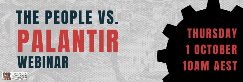 Artwork and image for event "The People vs. Palantir: Webinar" 10am AEST 01/10/2026 online
