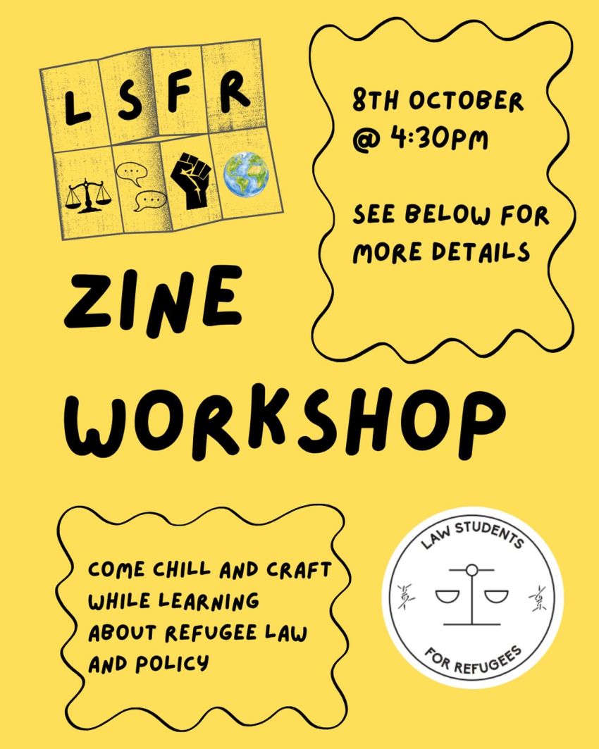Artwork and image for event "Free Zine Making Workshop" 4:30pm 08/10/2026 MLS Indigenous Law and Justice Hub, Mezzanine Level, Law Building, 185 Pelham Street, Carlton VIC 3053
