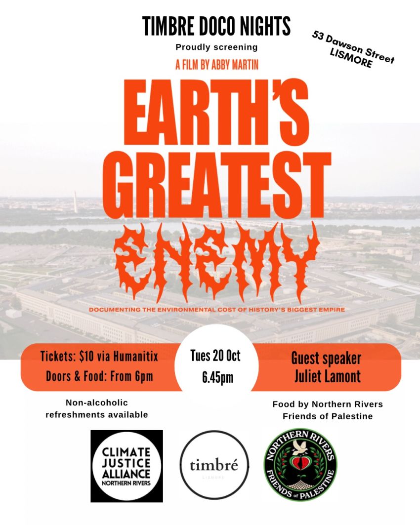 Artwork and image for event "Timbre Doco Night – Earth's Greatest Enemy"
