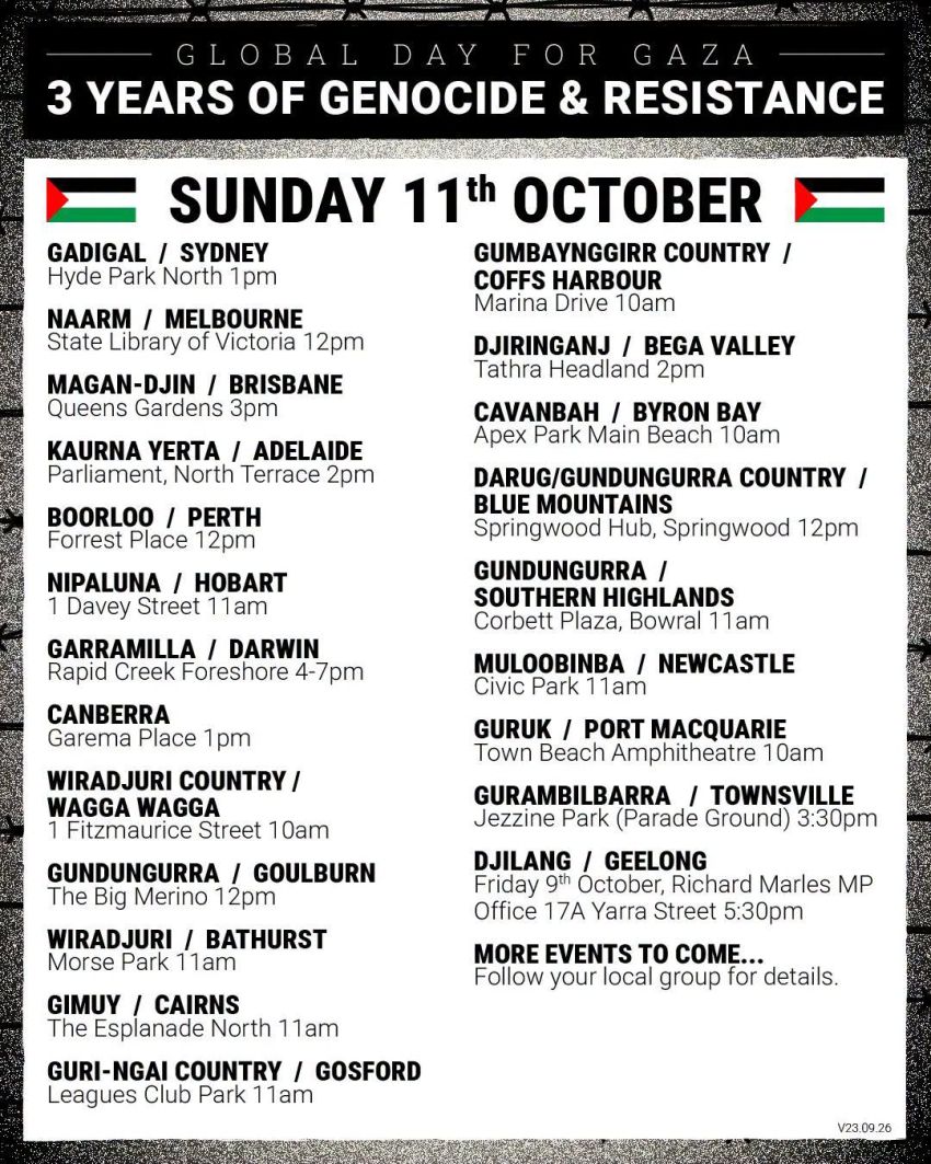 global day for gaza