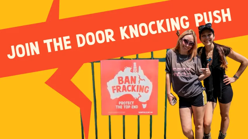 Atwork and image for ECNT anti-fracking doorknocking Wednesdays