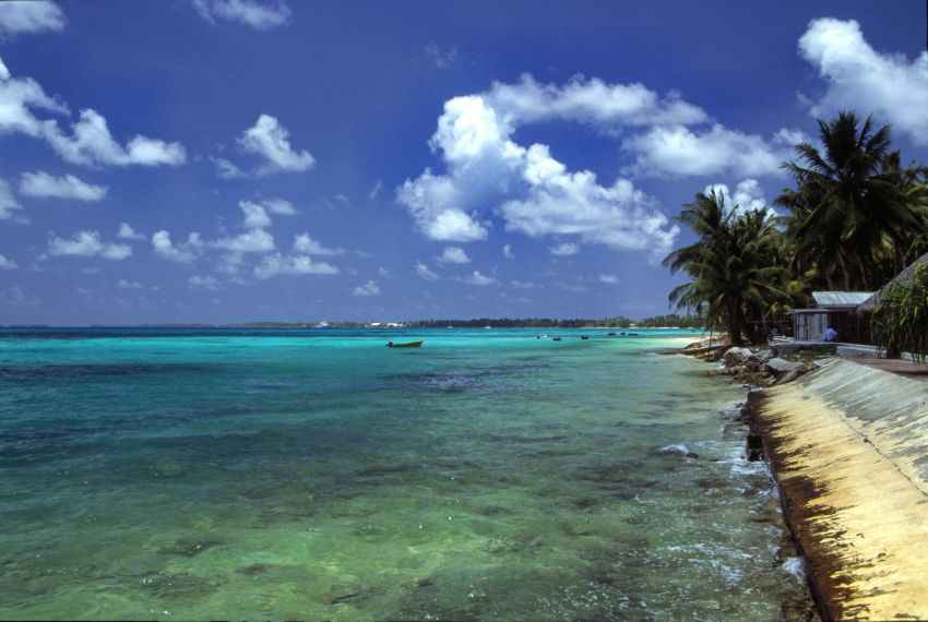 funafuti the capital of Tuvalu is at risk from rising sea levels