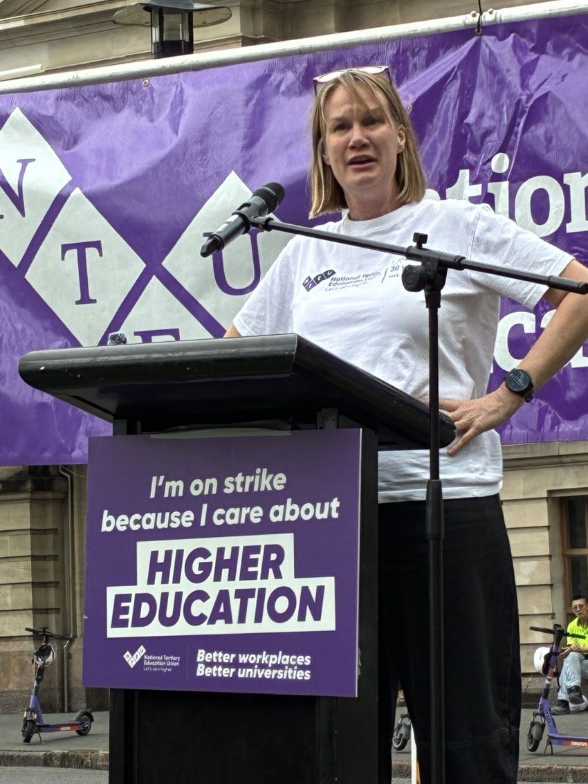 Alison Barnes speaking