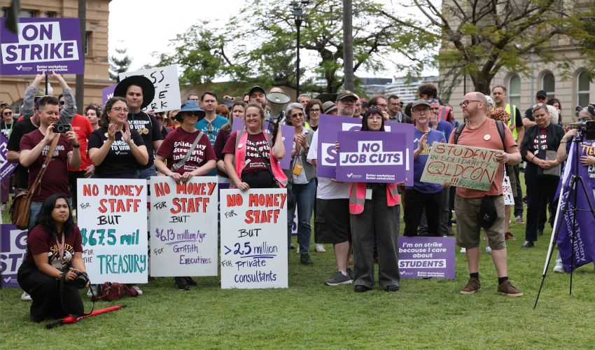 'No money for staff', NTEU rally October 8