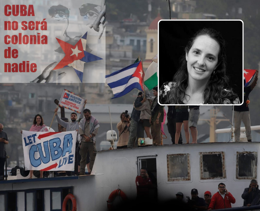 Helen Yaffe, Cuba solidarity protest