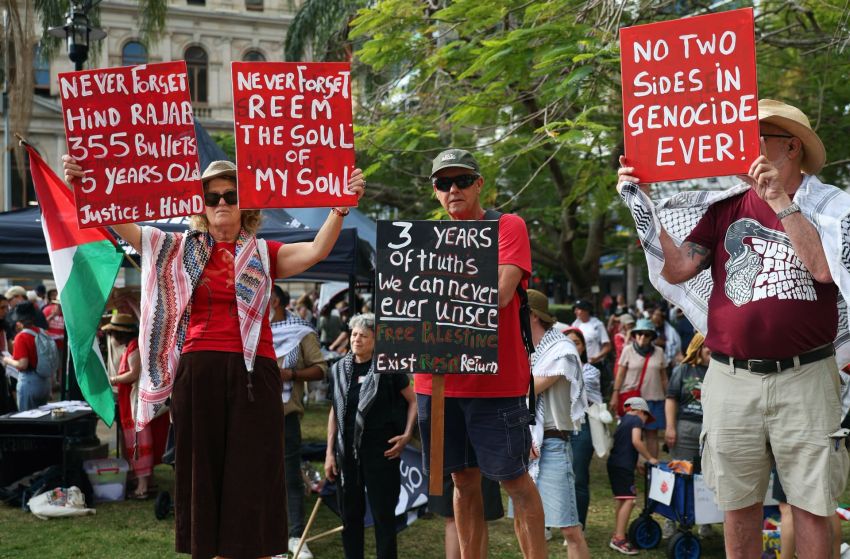 brisbane palestine rally
