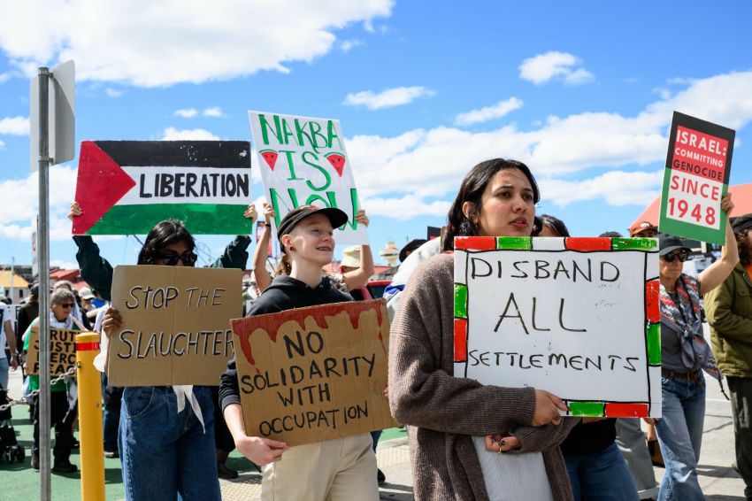 hobart palestine rally