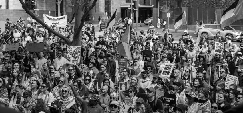 A rally in solidarity with Palestine in Tarntanya / Adelaide