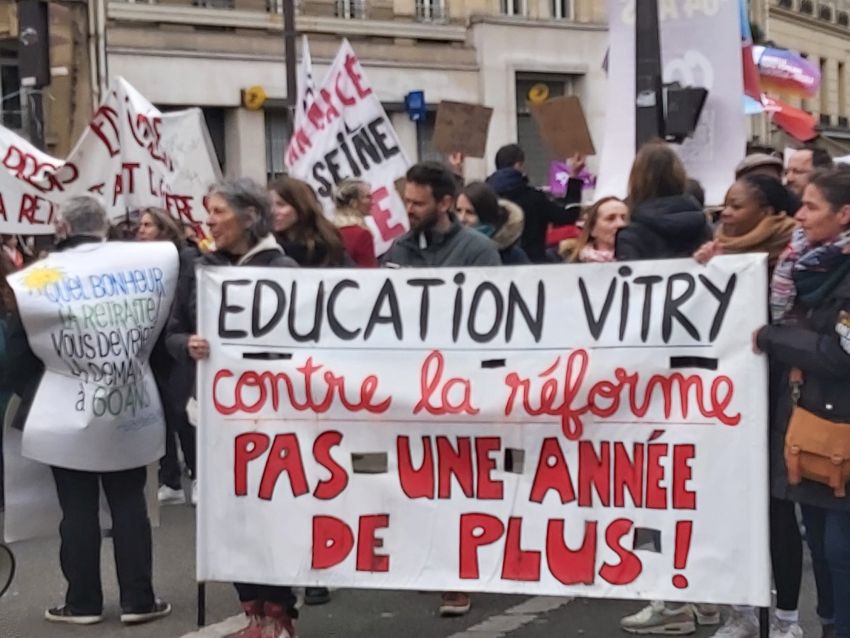 French pensions movement 2023