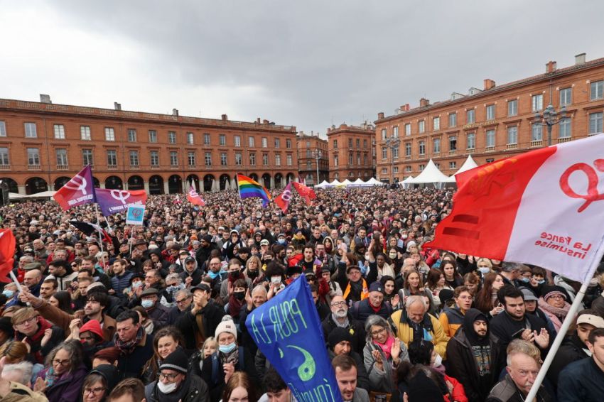 France Insoumise election rally