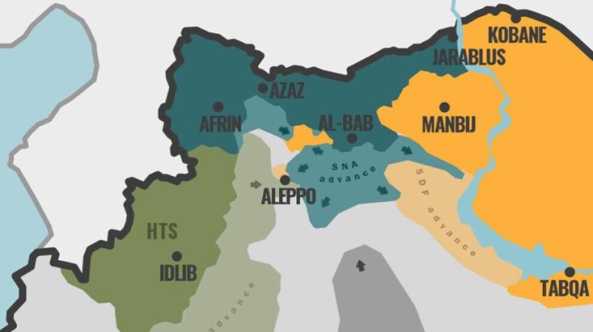 map of northern Syria