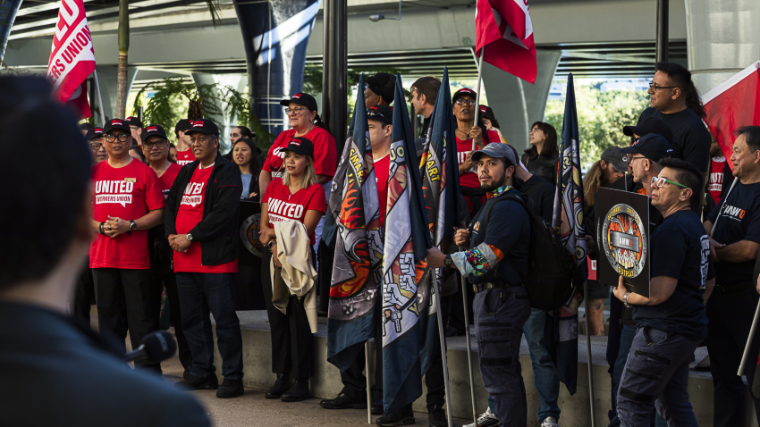 Australian Manufacturing Workers Union members joined the action in solidarity