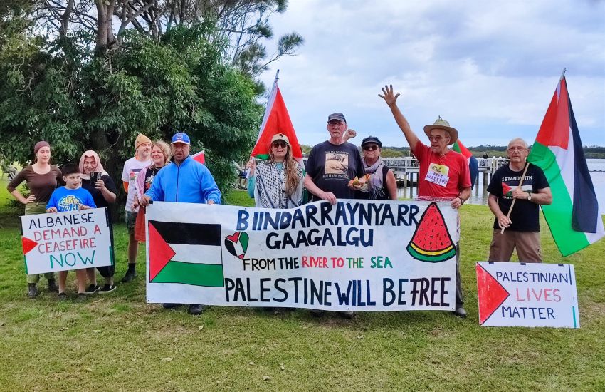 Bellingen Palestine action
