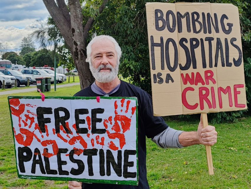 Bellingen Palestine action