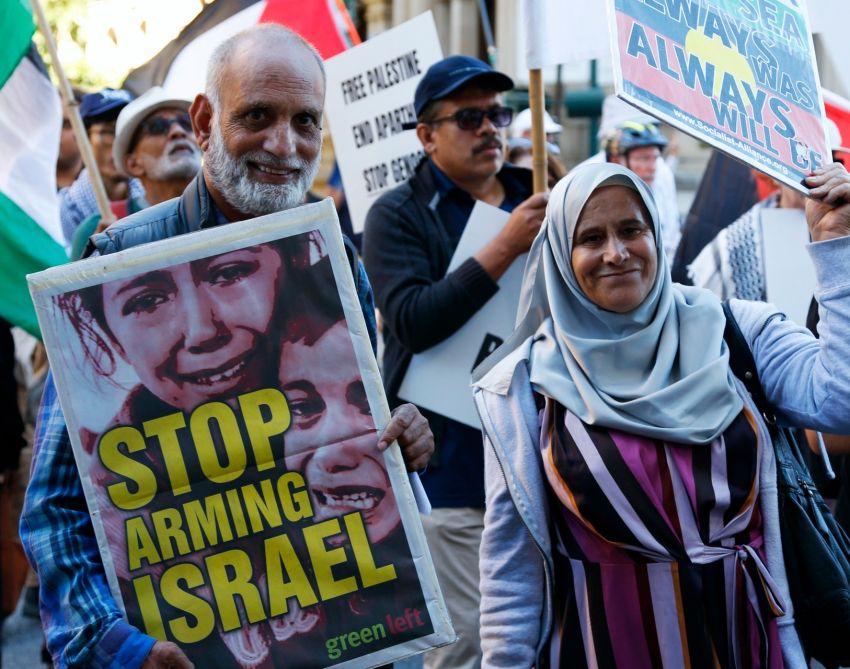 Magan-djin/Brisbane protest for Palestine